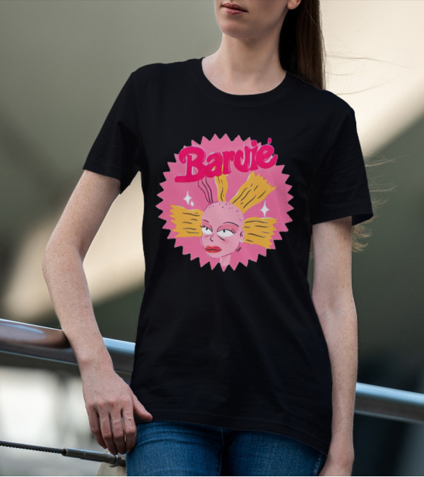 Barbie Movie Bold Parody Pink Starburst T-Shirt