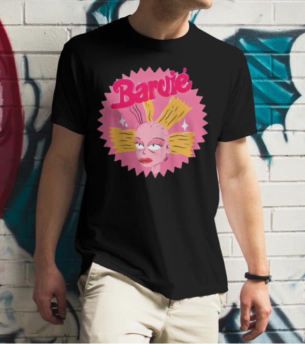 Barbie Movie Bold Parody Pink Starburst T-Shirt