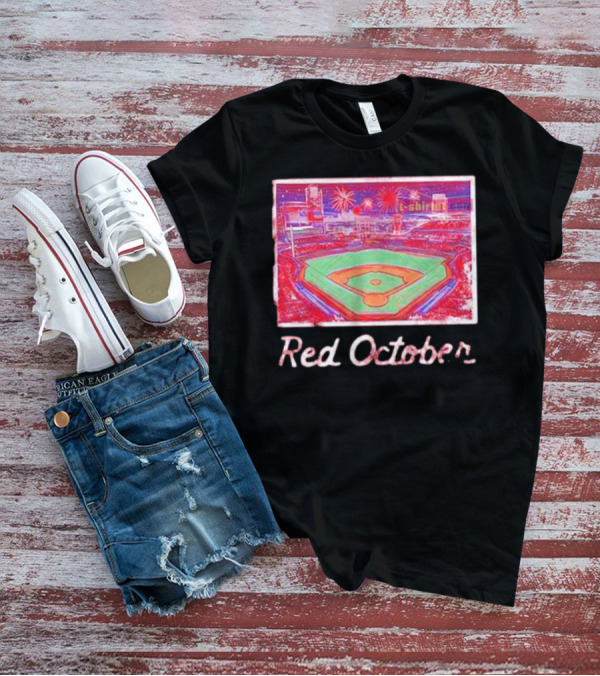 Red October Philadelphia Phillies Stadium Fireworks T-Shirt