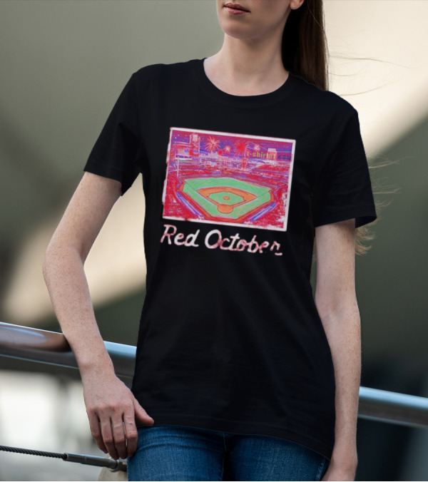 Red October Philadelphia Phillies Stadium Fireworks T-Shirt