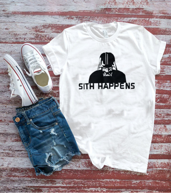 Darth Vader Sith Happens Iconic Star Wars Humor T-Shirt