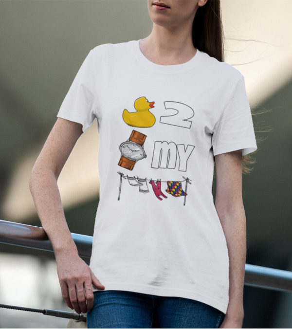 Rubber Duck Socks 2 My Clothesline Butterfly T-Shirt