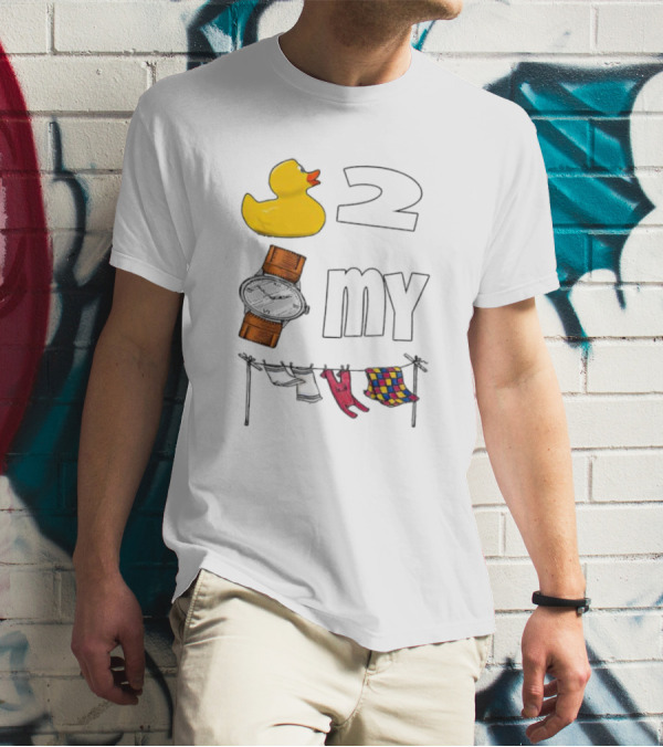 Rubber Duck Socks 2 My Clothesline Butterfly T-Shirt