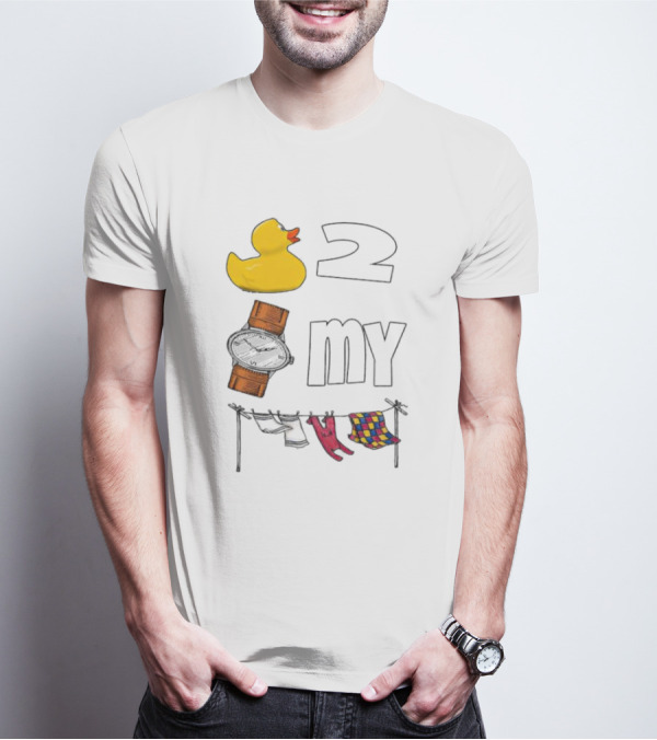 Rubber Duck Socks 2 My Clothesline Butterfly T-Shirt