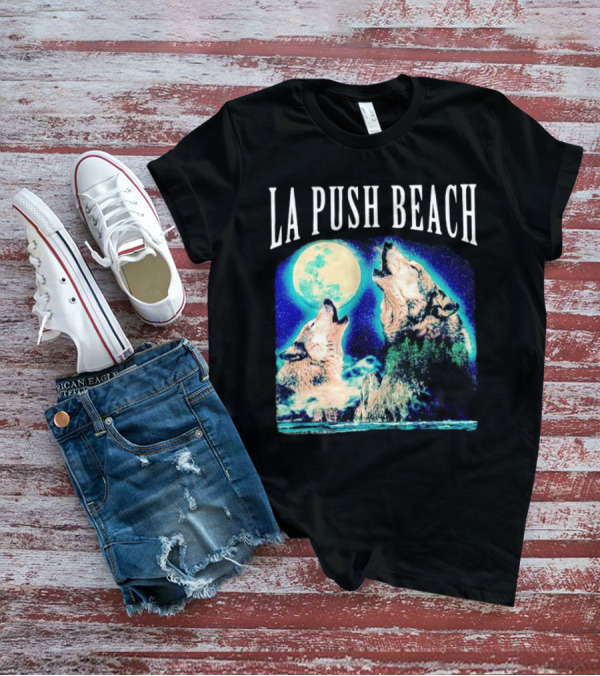 La Push Beach Wolves Howling At Full Moon T-Shirt