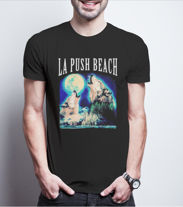 La Push Beach Wolves Howling At Full Moon T-Shirt