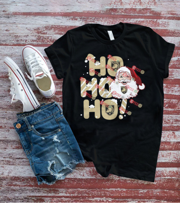 Army Black Knights Santa Claus Ho Ho Ho Christmas Holiday Cheer T-Shirt