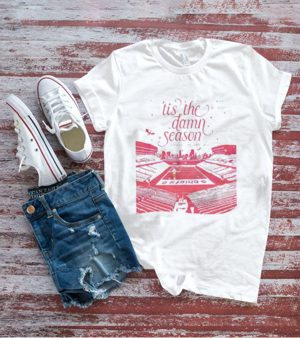 Chiefs Stadium 'Tis The Damn Season Football Night Lights T-Shirt