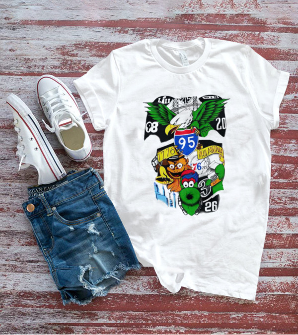 Dunphy 215 Tattoo Philadelphia 1776 Eagle Mascot 95 T-Shirt