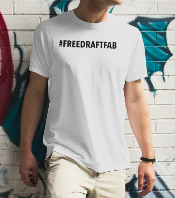 FREEDRAFTFAB Black Trending Hashtag T-Shirt
