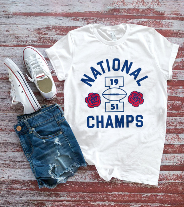 Illinois National Champs 1951 Roses Football T-Shirt