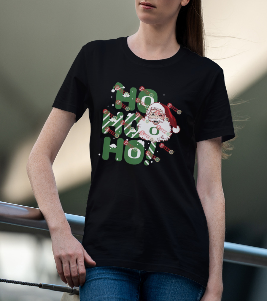 Ho Ho Ho Santa Claus Christmas Oregon Ducks T-Shirt