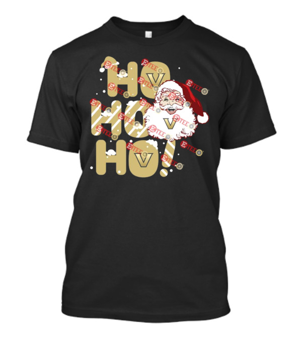 Ho Ho Ho Vanderbilt Commodores Santa Claus Christmas T-Shirt