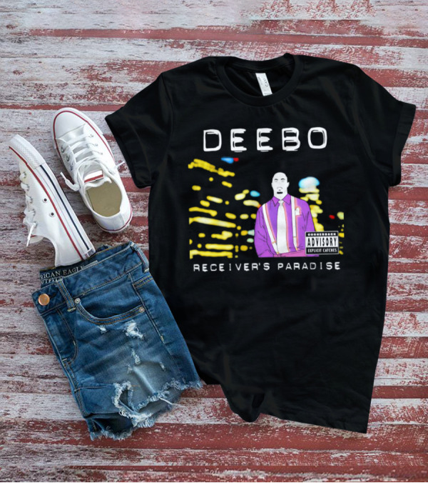 DEEEBO Receiver's Paradise Cornerback Explicit Catches T-Shirt