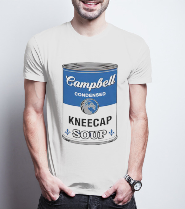 Campbell Condensed Kneecap Soup Lions Fan T-Shirt