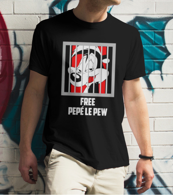 Free Pepé Le Pew Jail Bars T-Shirt