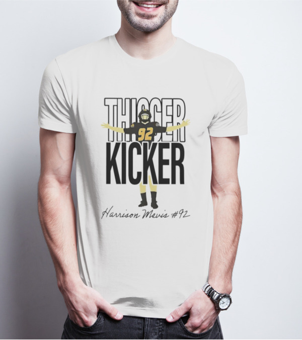 Thiccer Kicker Harrison Mevis #92 T-Shirt