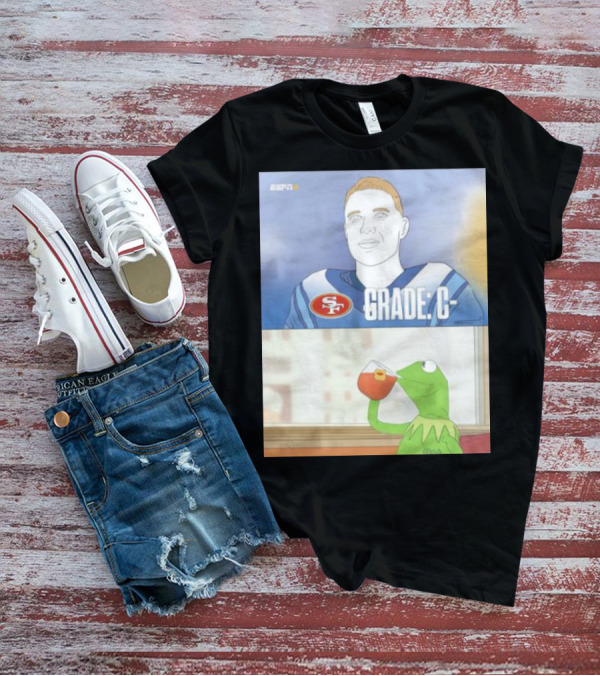 San Francisco 49ers Grade C ESPN Frog Drinking Tea T-Shirt