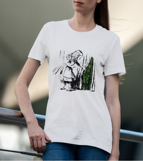 Alice Enters The Matrix New World T-Shirt