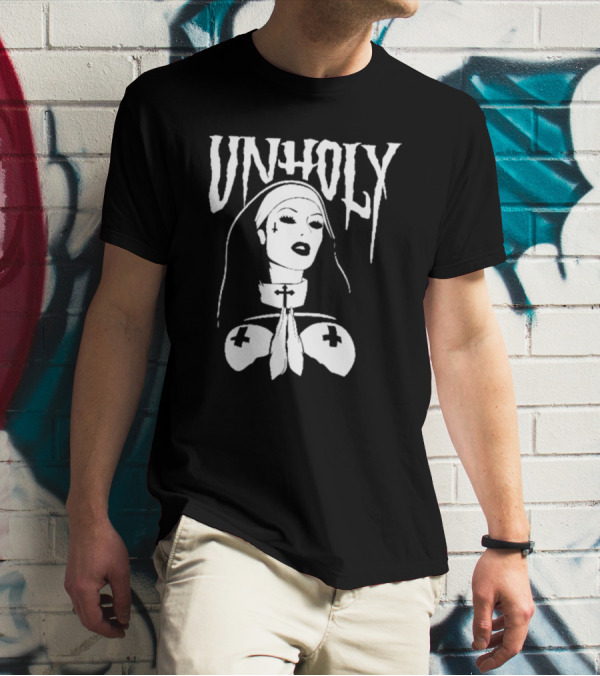 UNHOLY Nun Gothic Iconography T-Shirt