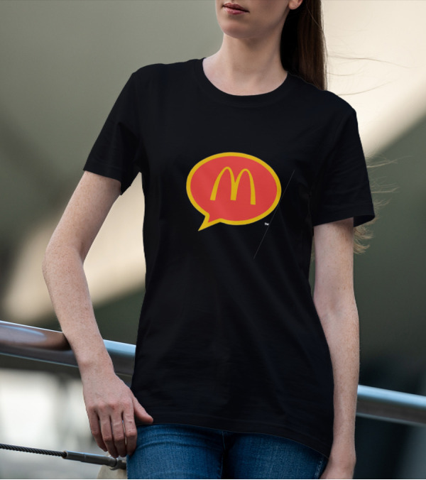 McDonald's 90s Logo In Retro Speech Bubble T-Shirt