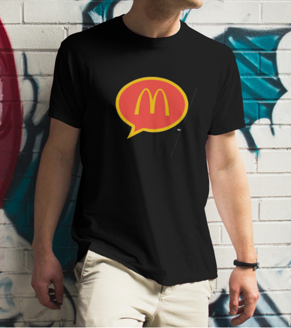 McDonald's 90s Logo In Retro Speech Bubble T-Shirt