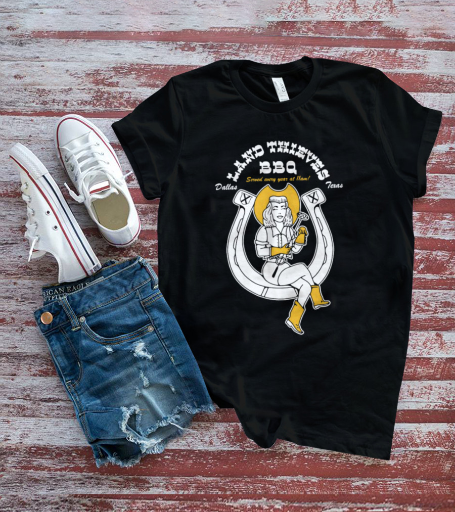 Dallas Texas Land Thieves BBQ Served Every Year At 11am T-Shirt