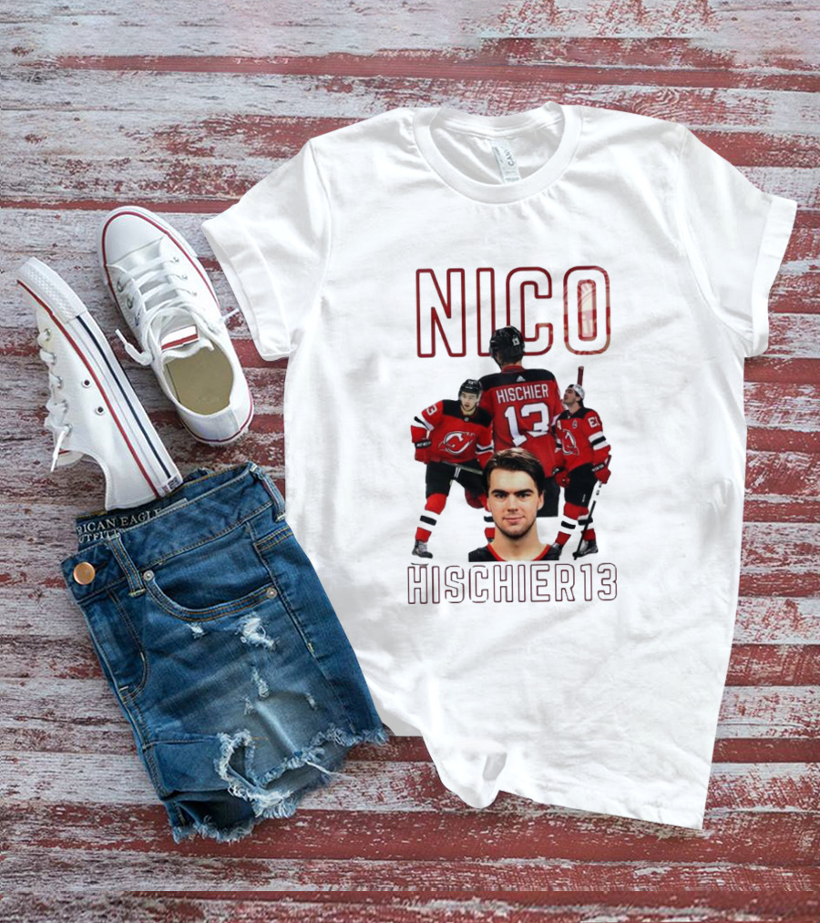 Nico Hischier 13 New Jersey Devils Hockey T-Shirt