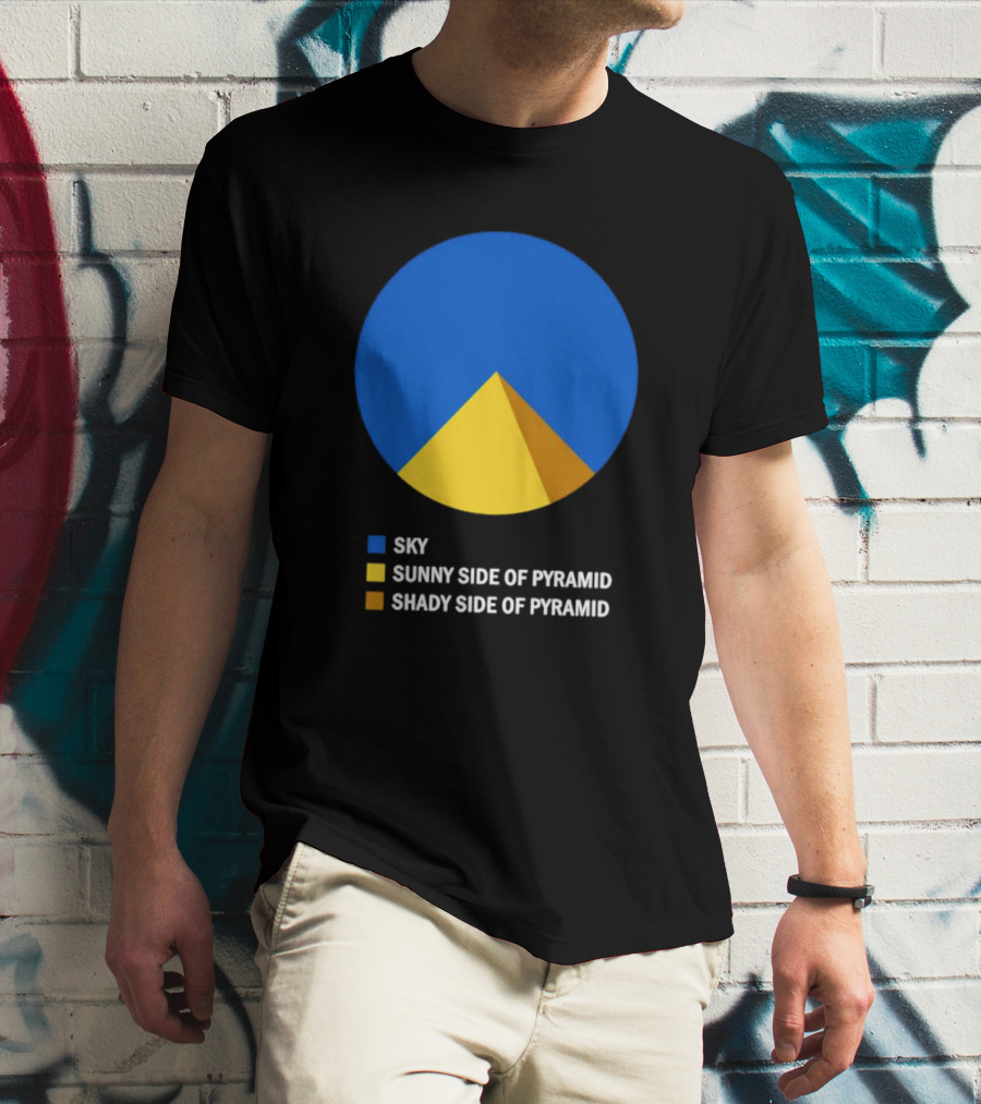Sky Sunny Side Of Pyramid Shady Side Of Pyramid Chart Circle T-Shirt