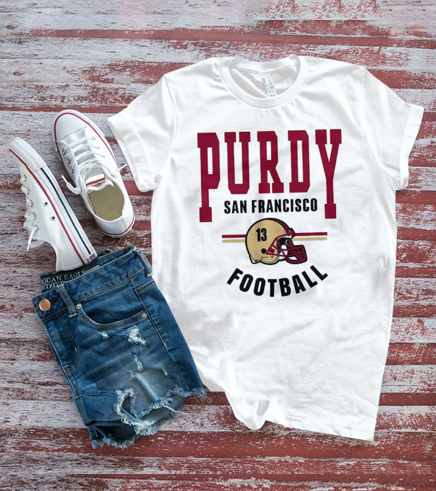 Brock Purdy San Francisco Football Vintage Helmet T-Shirt