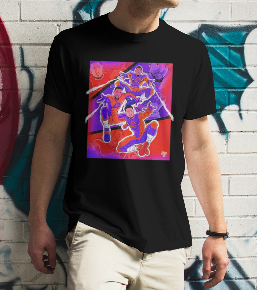 Phoenix Suns Spider Man With Great Power Comes Great Responsibility NBA Basketball Team Crossover T-Shirt