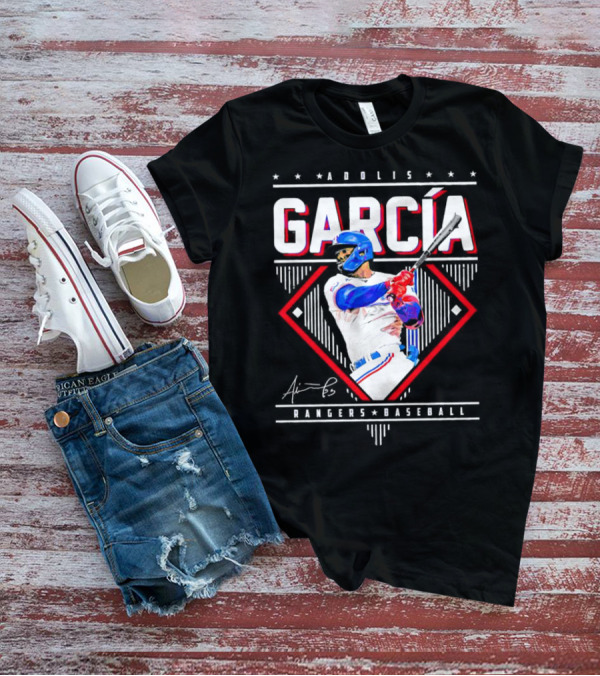 Adolis García Rangers Baseball Signature T-Shirt