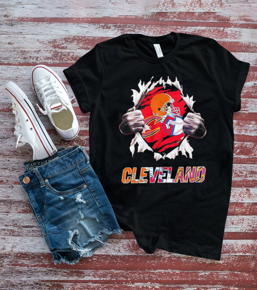 Cleveland Browns Cavaliers Guardians Sports Passion T-Shirt