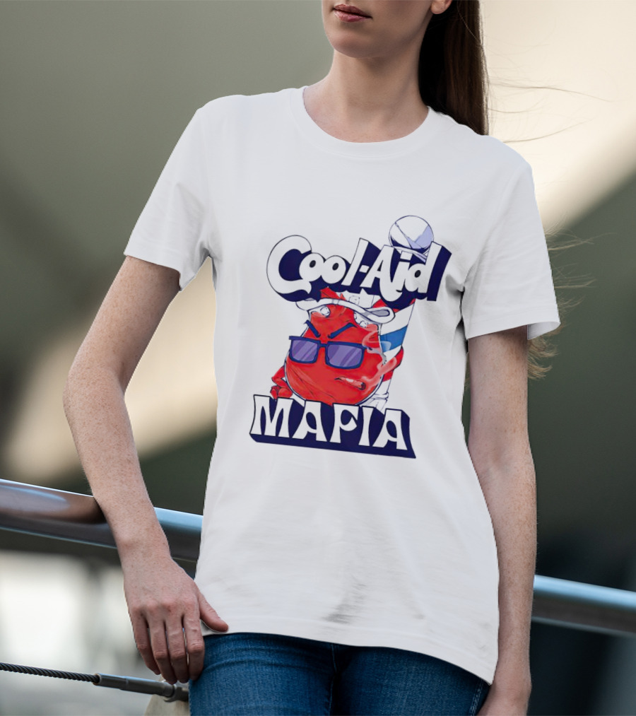 Cool-Aid Mafia Red Character With Sunglasses And Fedora T-Shirt