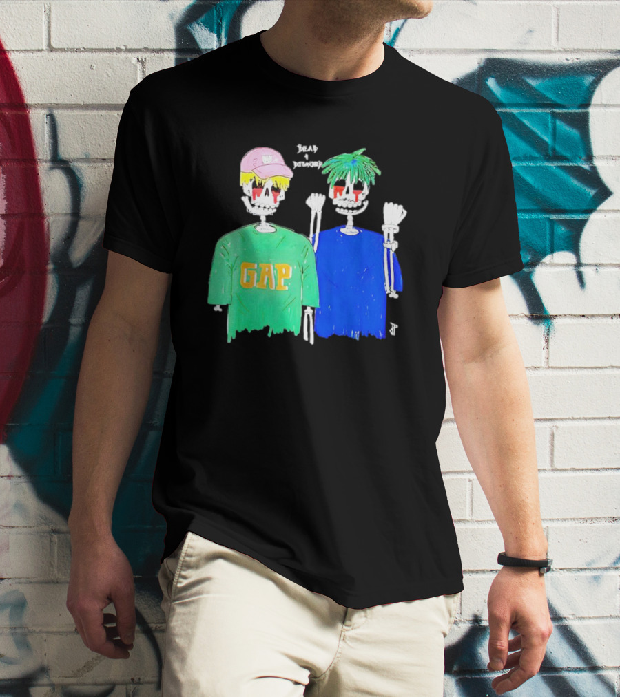 Dead And Detached Peep And Tracy Skeletons Wearing GAP T-Shirt