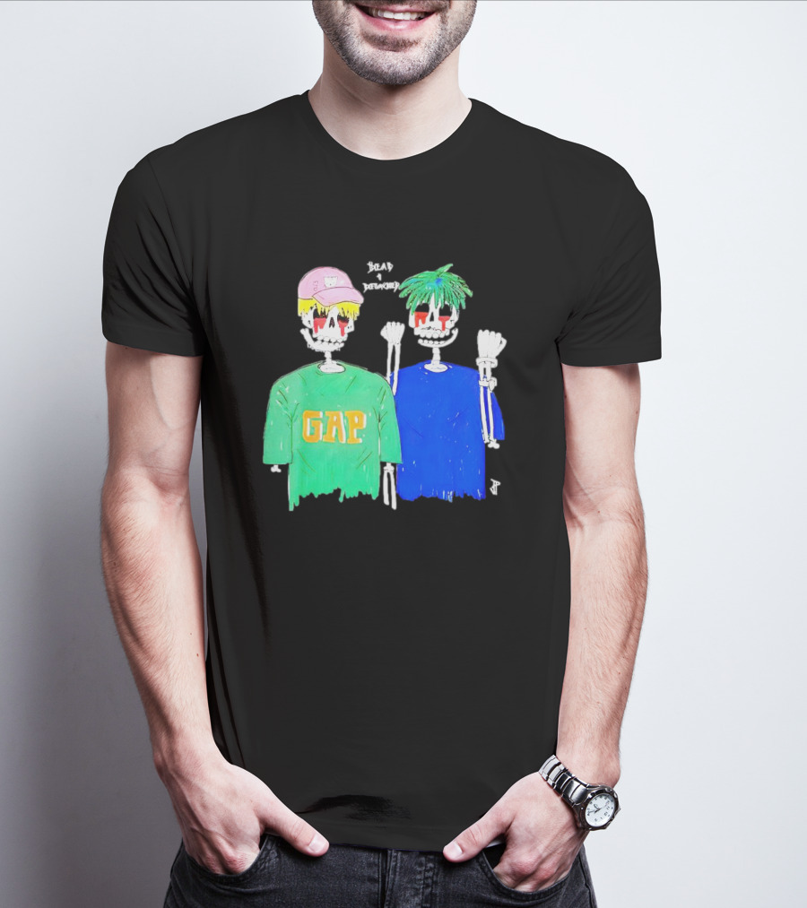 Dead And Detached Peep And Tracy Skeletons Wearing GAP T-Shirt