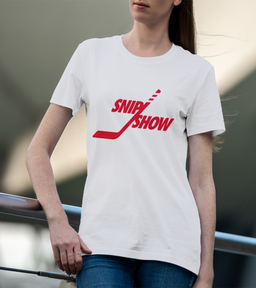 Detroit Red Wings Snip Show Hockey Stick T-Shirt