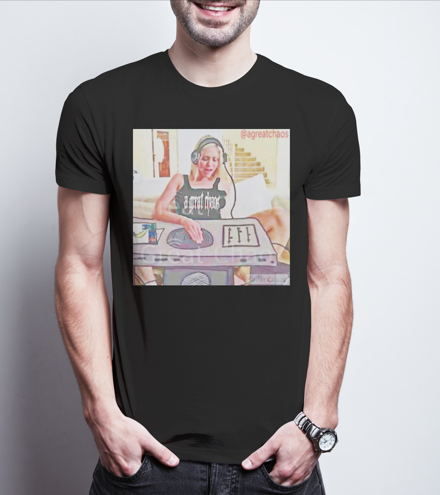 A Great Chaos Ken Carson DJing With Headphones And Mixing Table T-Shirt