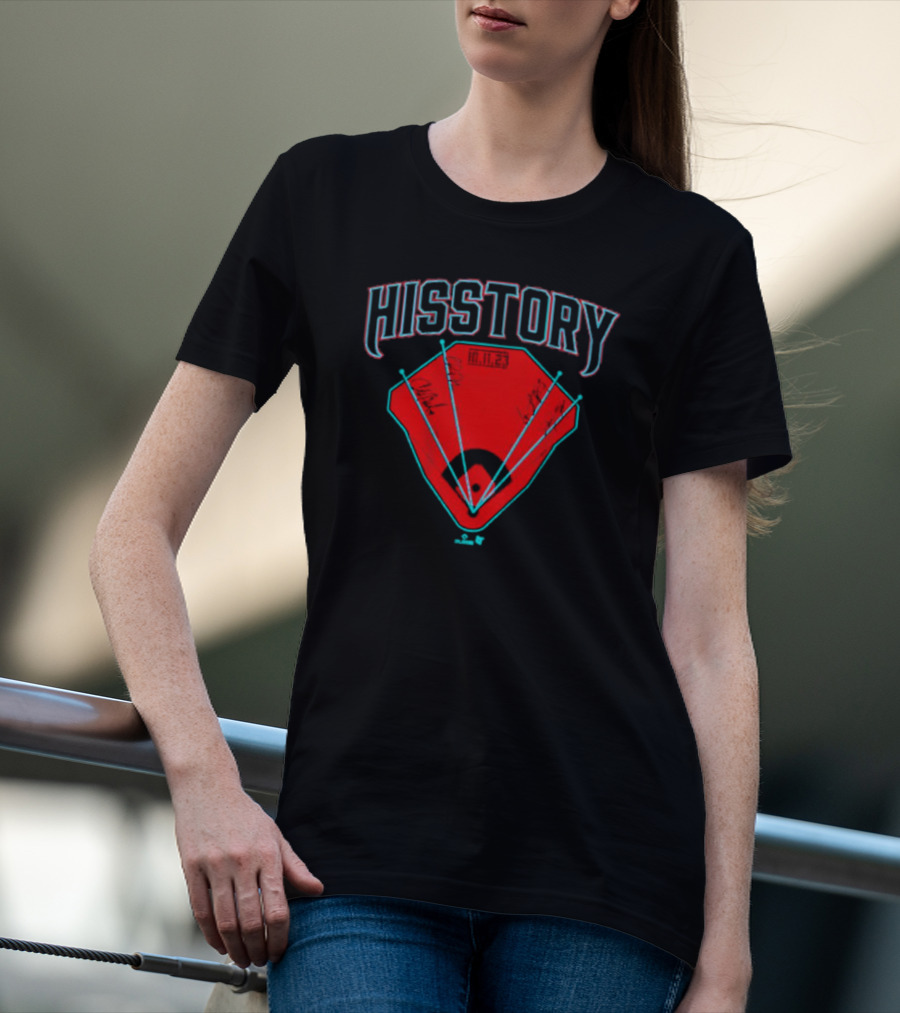 Arizona Baseball Hisstory Home Run Milestone T-Shirt