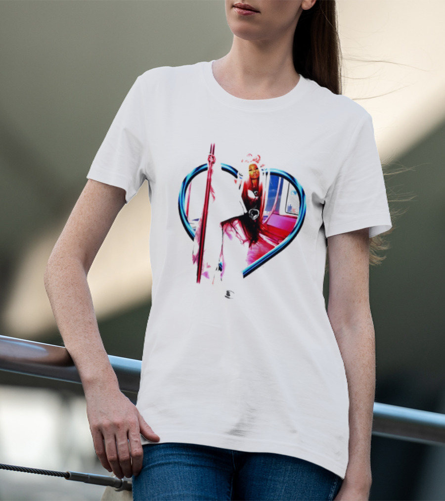 Nicki Heart Frame Neon T-Shirt