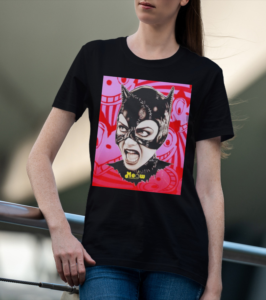 Selina Kyle Catwoman Meow Batman Returns Iconic T-Shirt
