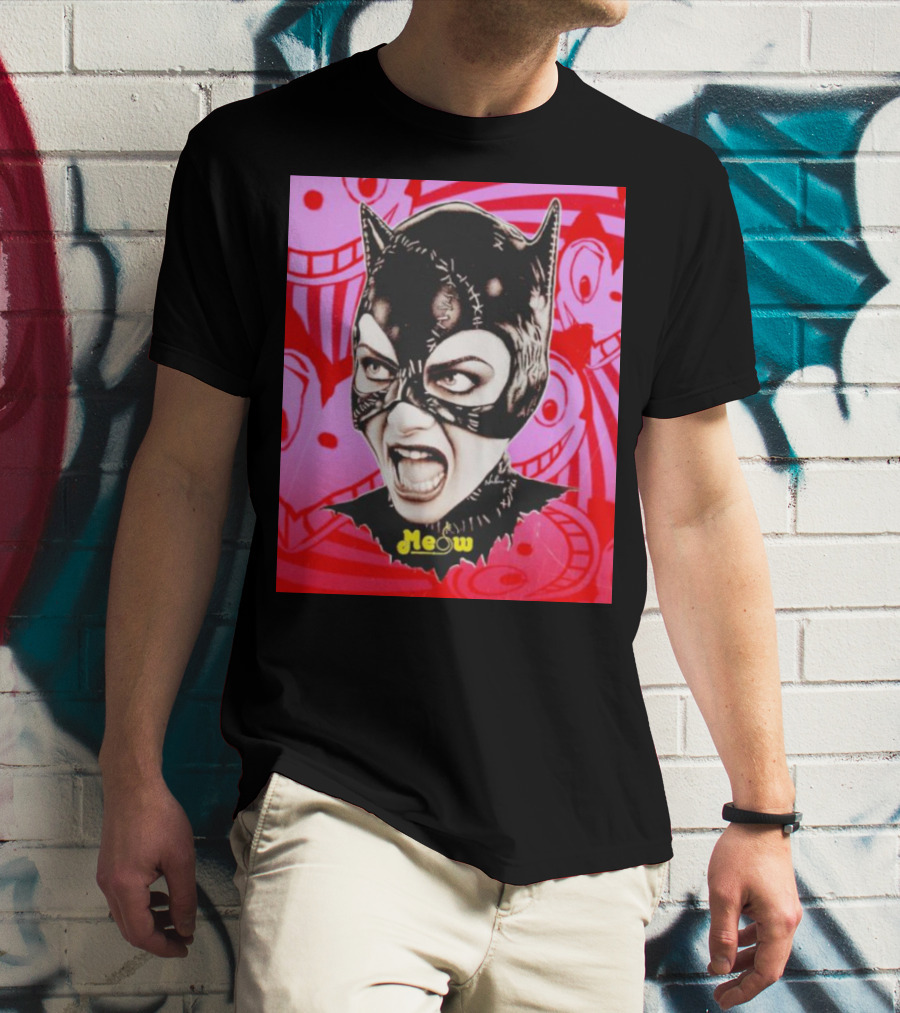 Selina Kyle Catwoman Meow Batman Returns Iconic T-Shirt