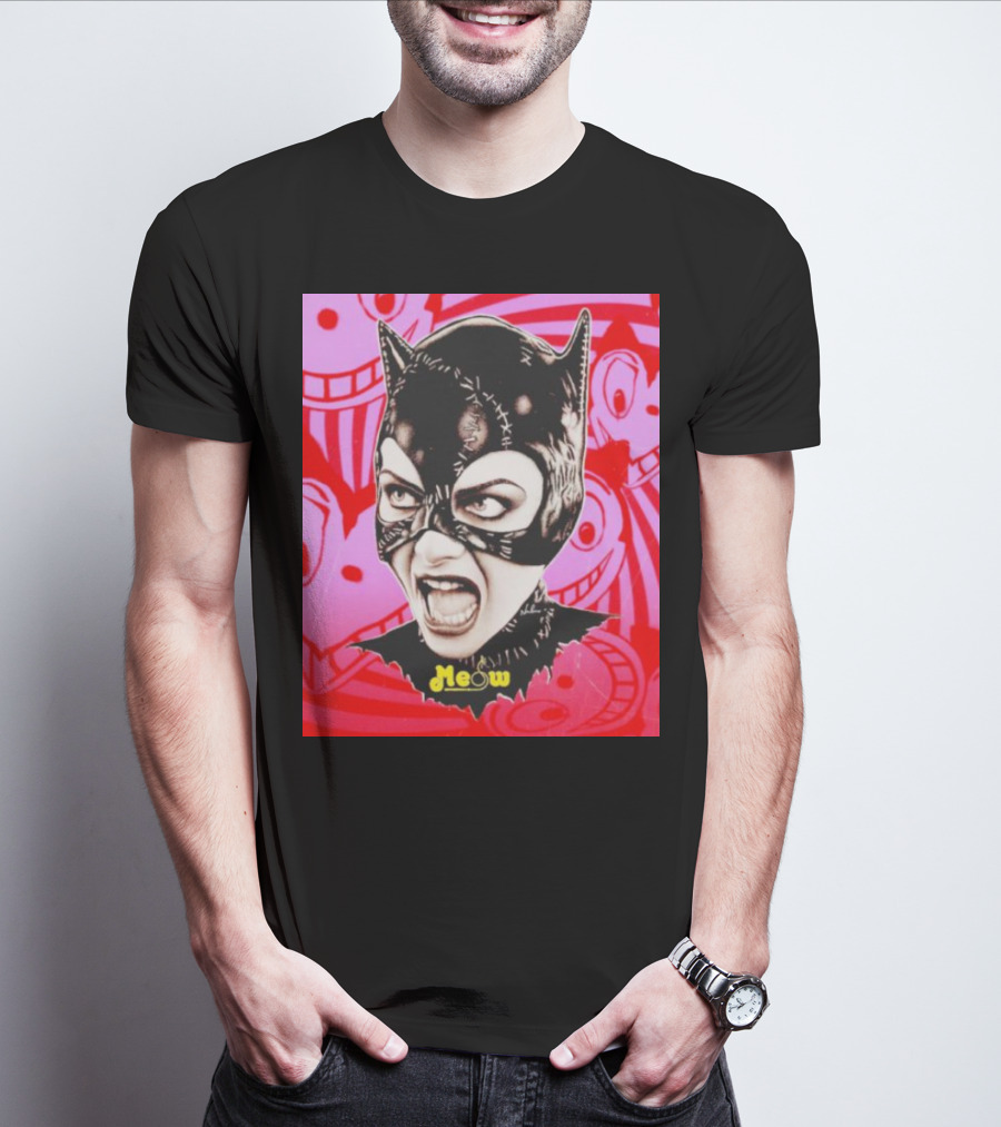 Selina Kyle Catwoman Meow Batman Returns Iconic T-Shirt