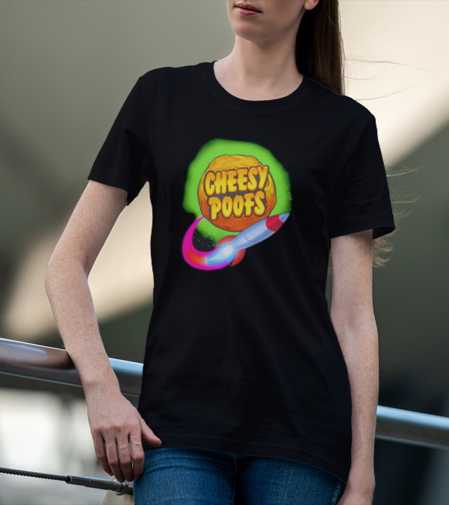 South Park Cheesy Poofs Snack With Rocket T-Shirt