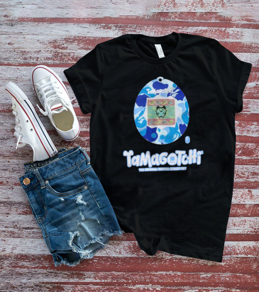 Tamagotchi Bape Collaboration The Original Virtual Reality Pet T-Shirt