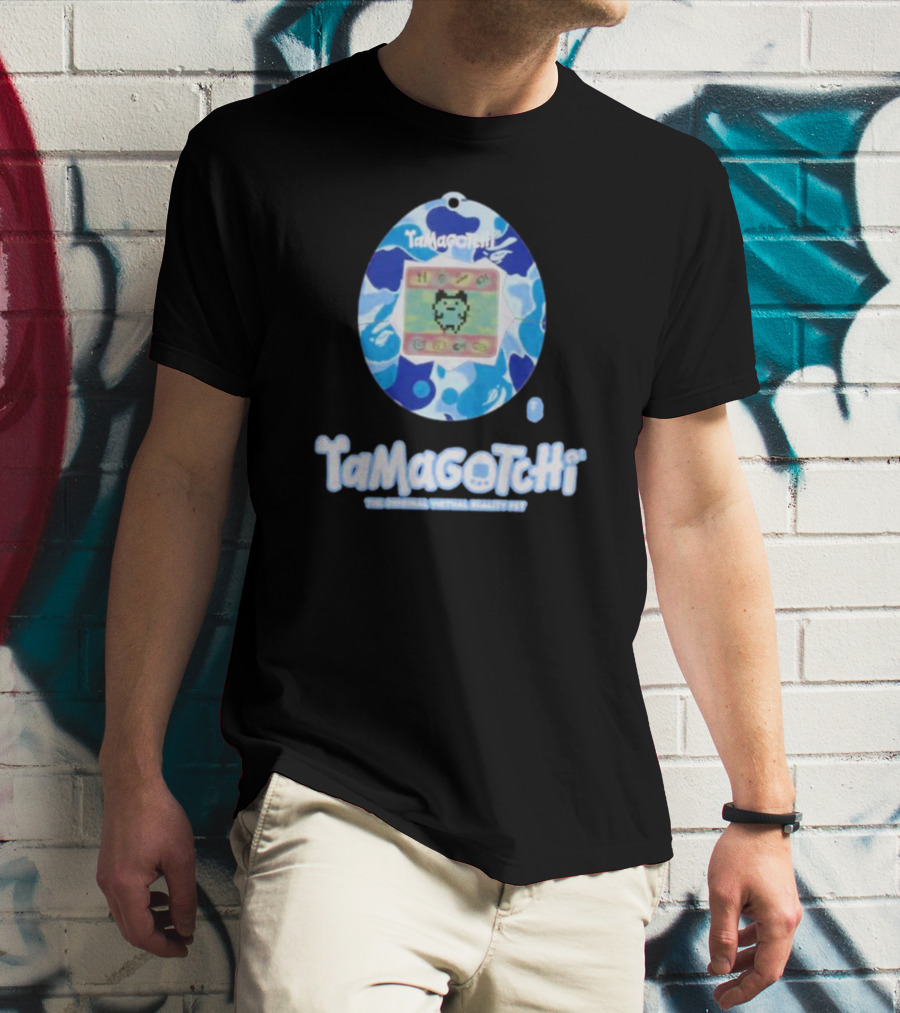 Tamagotchi Bape Collaboration The Original Virtual Reality Pet T-Shirt