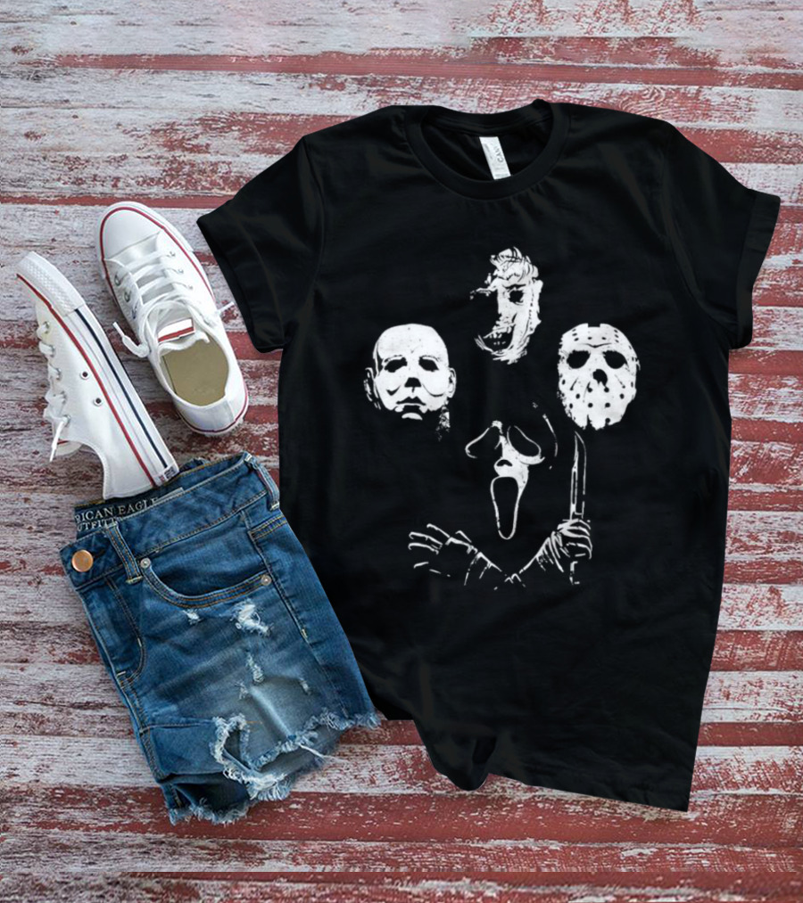 Leatherface Michael Myers Jason Voorhees Ghostface Bohemian Killers T-Shirt