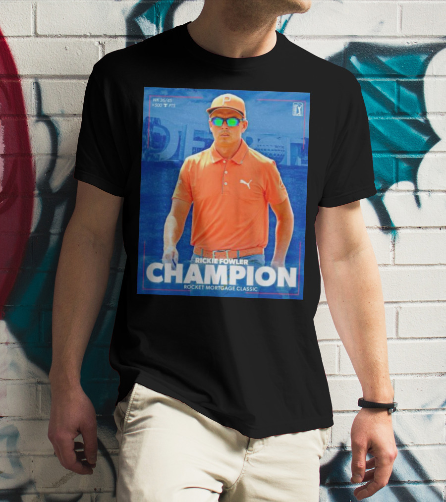 Rickie Fowler Champion Rocket Mortgage Classic T-Shirt