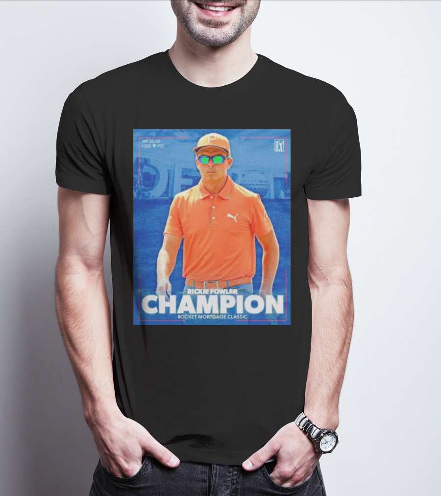 Rickie Fowler Champion Rocket Mortgage Classic T-Shirt