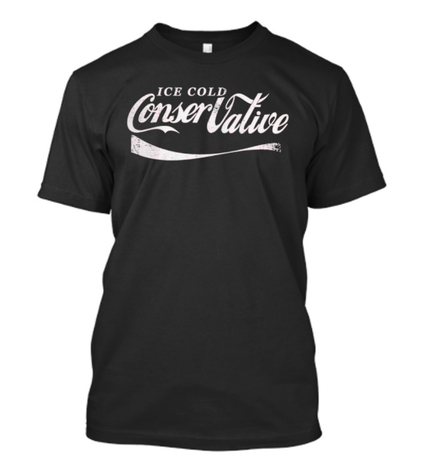 Ice Cold Conservative Coca-Cola Style Logo Vintage Look T-Shirt